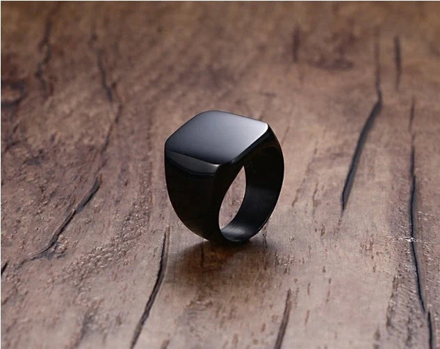 Jinshengfeng Jewellery Ring with Adjustable Lighting in Three Colours: Gold, Black, and Silver