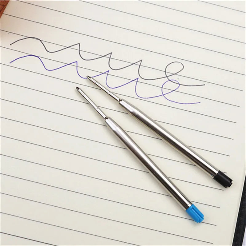 Pocket pen metal black portable rollerball with free refills, Baozhu full metal pen body, 0.7mm black ink refill, compact signature pen for daily use and note-taking.