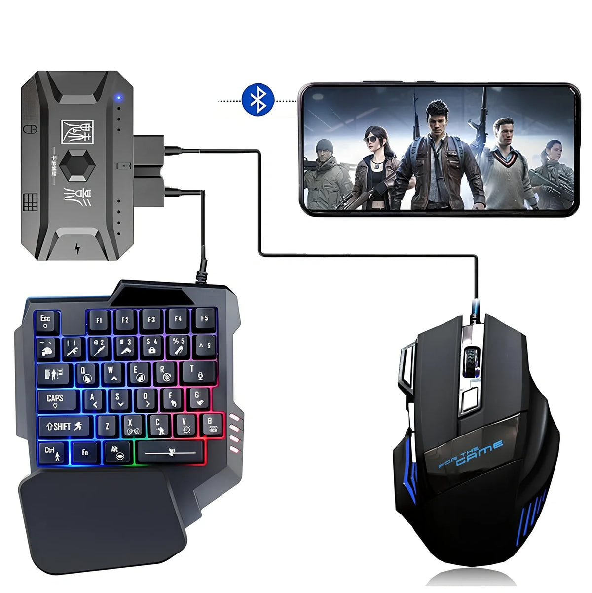 Mobile Gaming Keyboard Mouse Converter for Android and iOS Devices ...