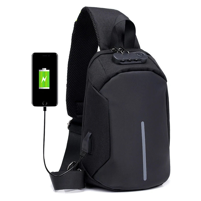 Durable Oxford cloth shoulder bag with zipper closure, adjustable strap, and spacious interior for everyday use