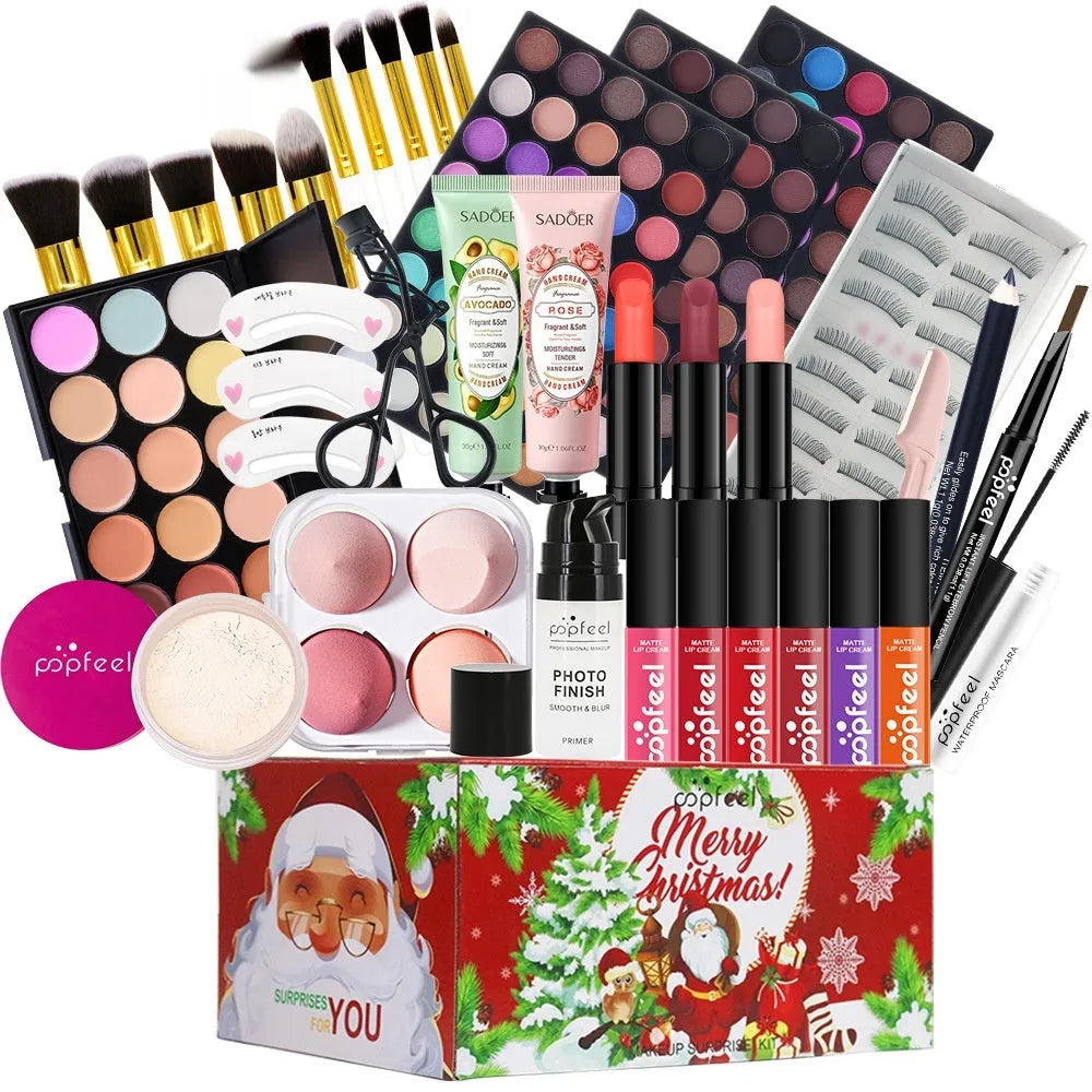 Green mermaid Christmas theatrical makeup set for stage performances and festival use
