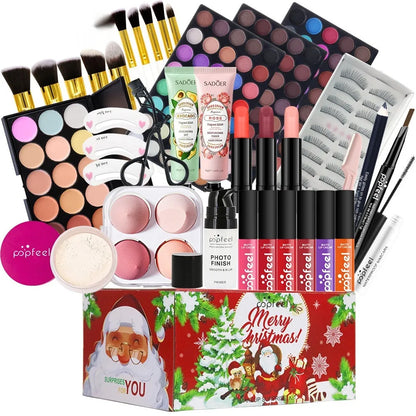 Green mermaid Christmas theatrical makeup set for stage performances and festival use