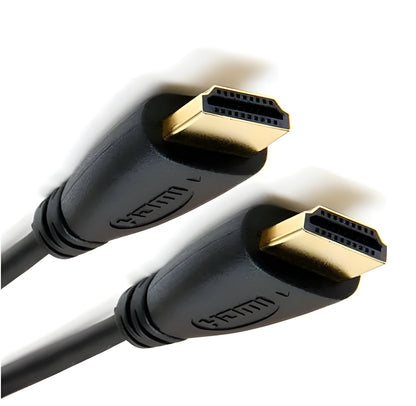 Gold plated HDMI cable with male connectors available in six length options