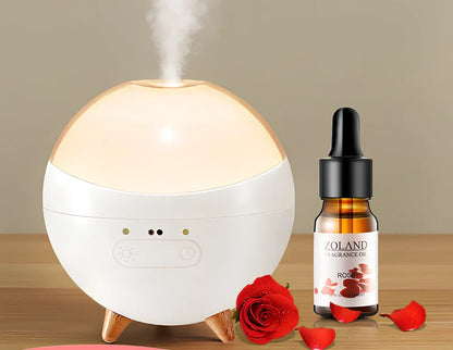 Compact vehicle essential oil diffuser with gesture control, USB plug, and dimmable LED for car humidifying