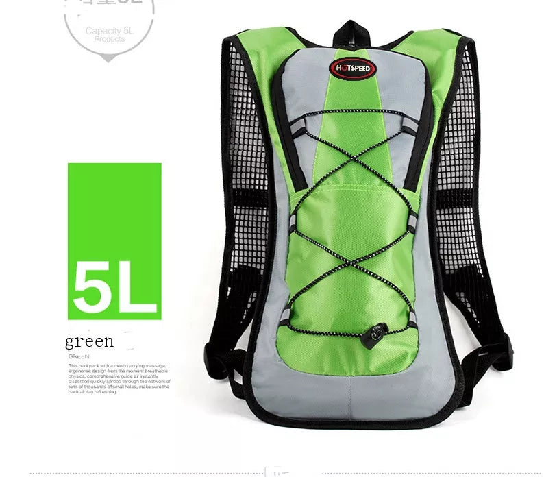 Lightweight waterproof outdoor sports backpack in various colours for running and off-road riding