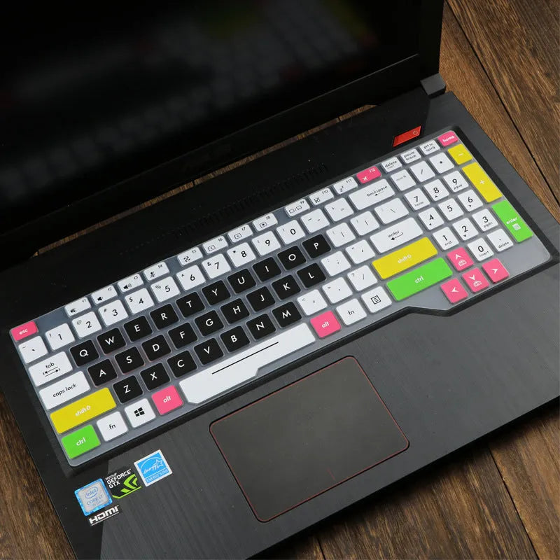 ASUS Flight 15.6-inch laptop keyboard protective film cover in translucent colour on keyboard