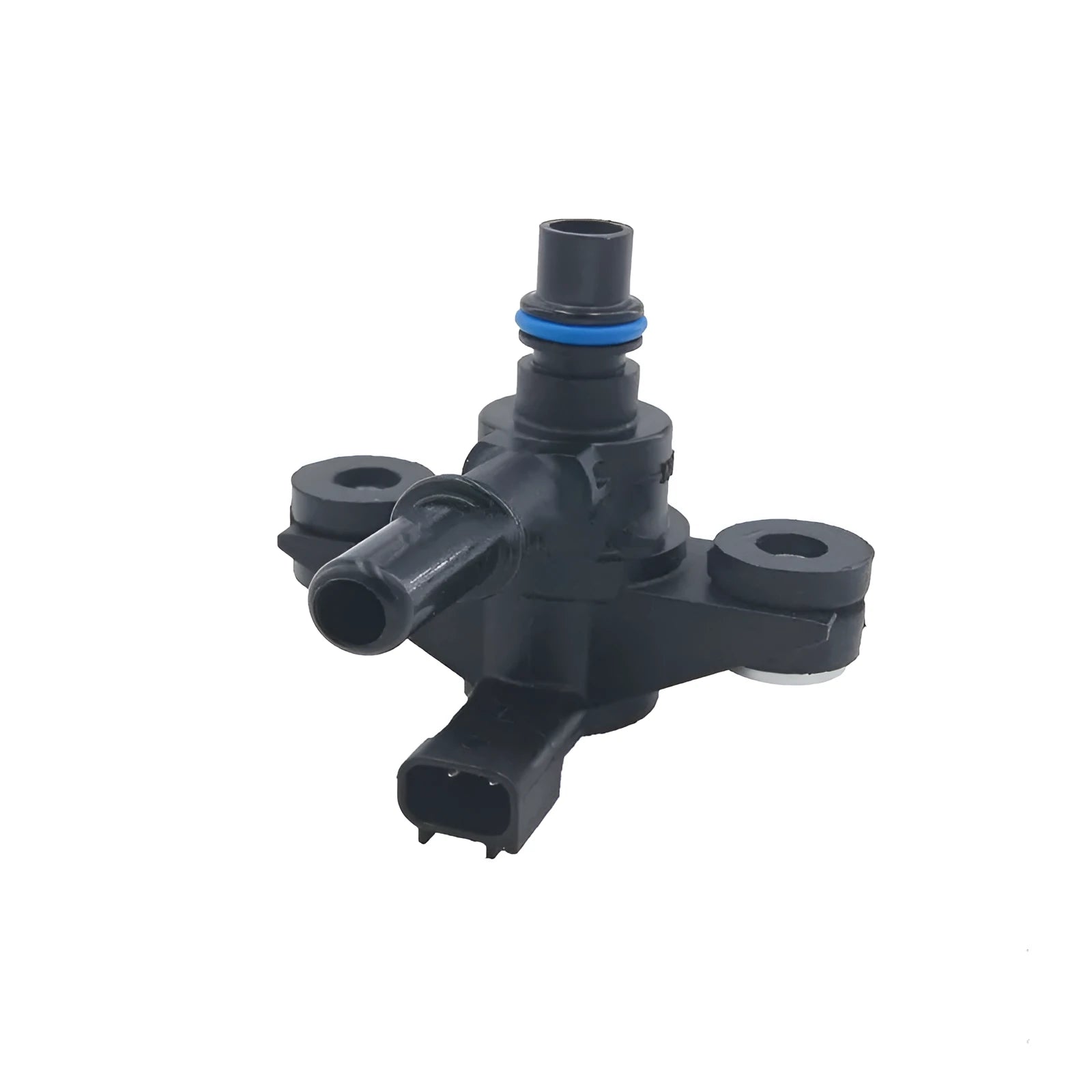Black ABS plastic Ford turbo solenoid valve with part number AU5A-9G866-AB.