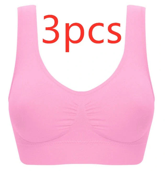 Comfortable women's yoga sports bra top for workouts and fitness activities