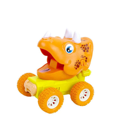 Dinosaur Push Car Sliding Animal Toy Car in various designs including dinosaurs, owls, and snails
