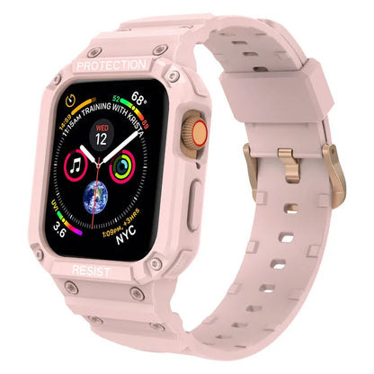Soft TPU sports strap for Apple Watch Series 8 shown in multiple colour options