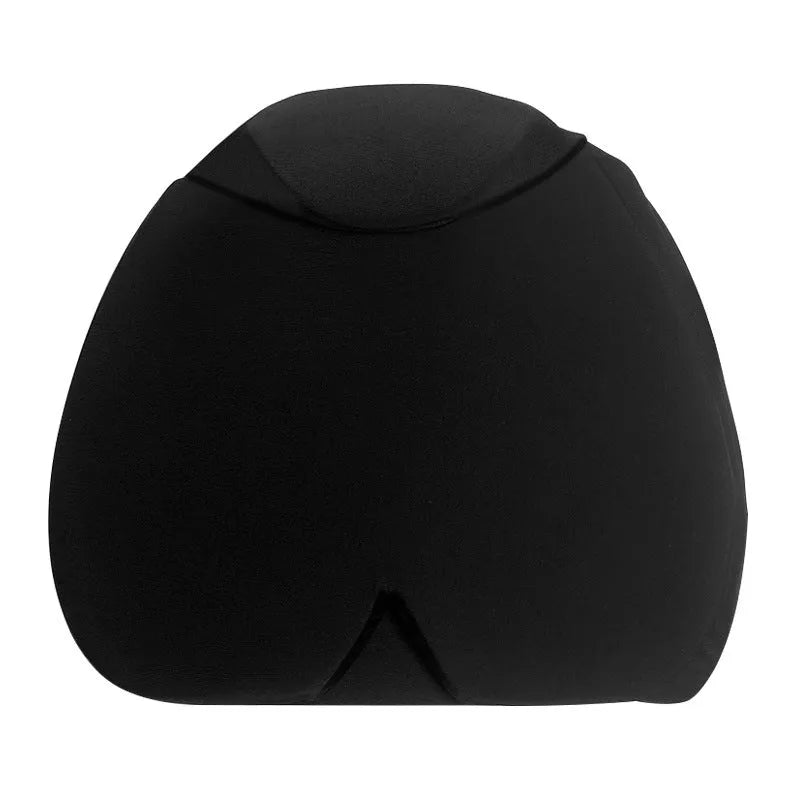 Simple solid colour cold compress cap in black, dark blue, or pink with fully enclosed design for head cooling