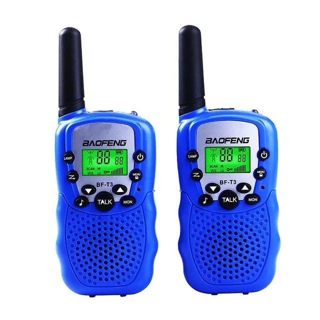 Children's walkie talkie handheld station in choice of five colours with 22 channels