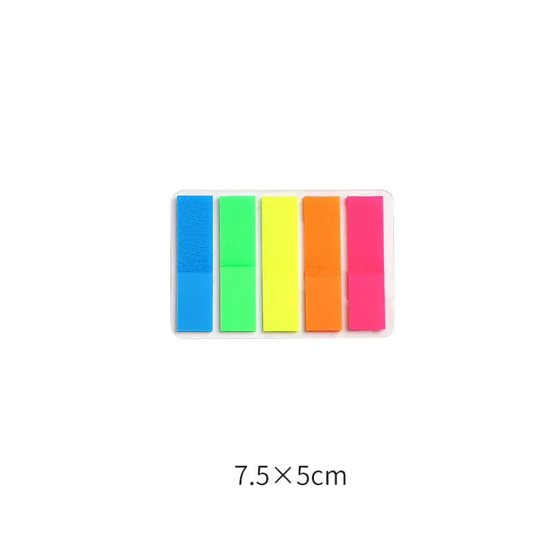Handwritten label adhesive sticker set showing grid layouts, sticky notes, and A6 rulers on paper