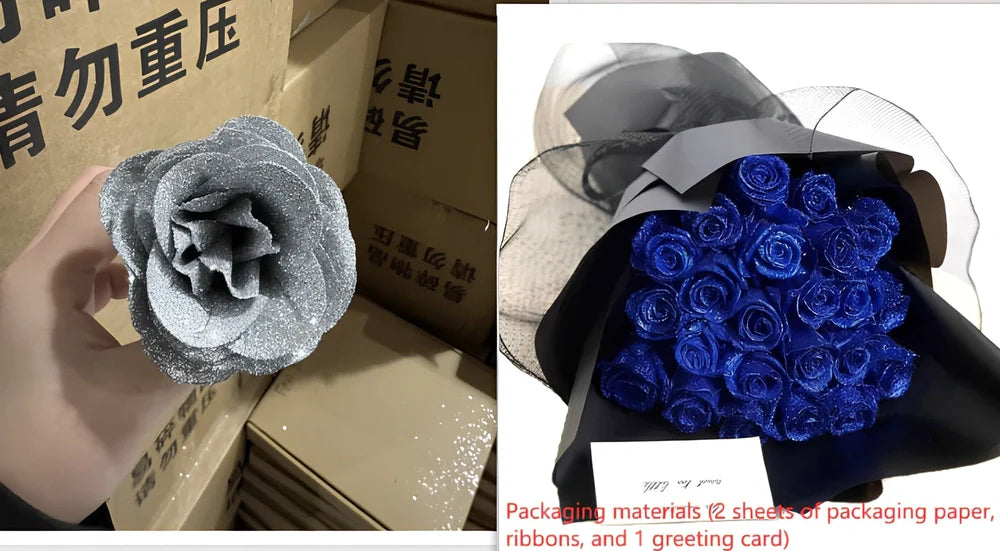 Personalised Valentine's Day preserved bridal bouquet with manual processing in multiple colour options
