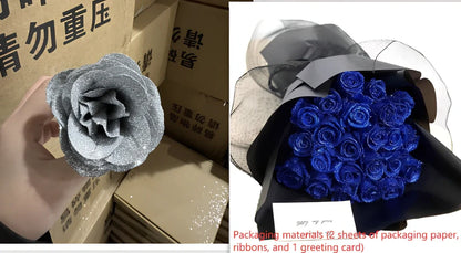 Personalised Valentine's Day preserved bridal bouquet with manual processing in multiple colour options