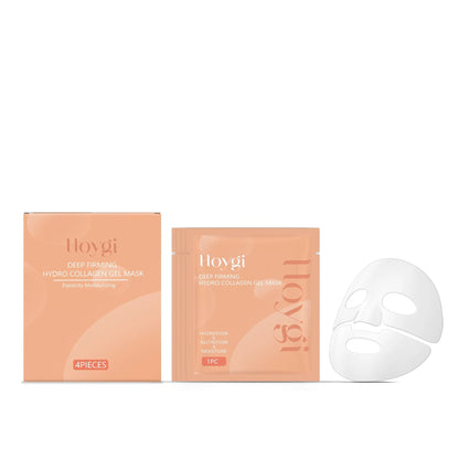 Hydro collagen gel mask in hydrogel sheet format with collagen and grape seed oil ingredients