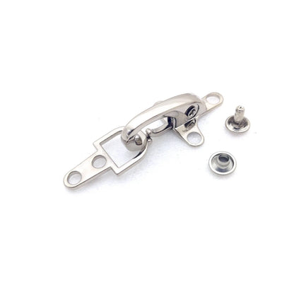 Zinc alloy aircraft buckle decorative clip in bronze, gold, gun, or silver finish.