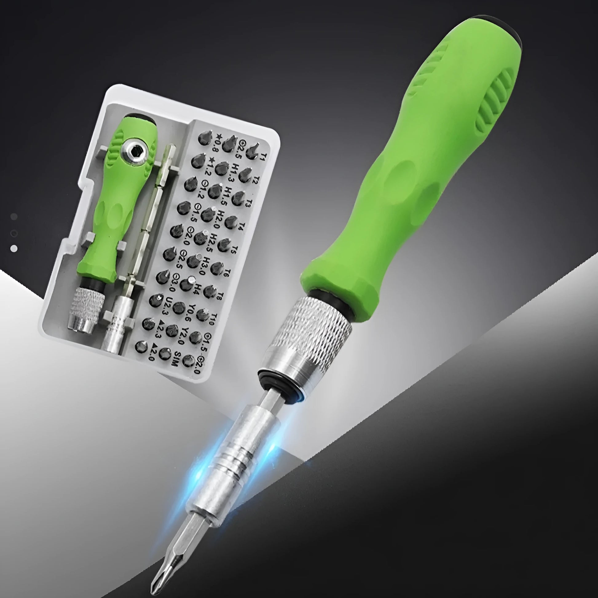 32-in-1 screwdriver set for mobile phone repair with precision bits for electronics disassembly
