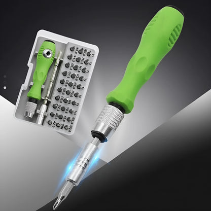 32-in-1 screwdriver set for mobile phone repair with precision bits for electronics disassembly