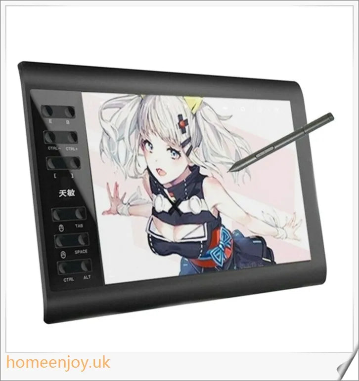 Professional Artist Digital Drawing Sketch Pad with stylus pen and wide high-resolution screen for creative digital artwork