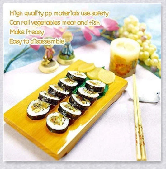 Portable DIY Kitchen Sushi Roll Maker - Compact, Easy-to-Use Sushi Rolling Tool for Homemade Sushi