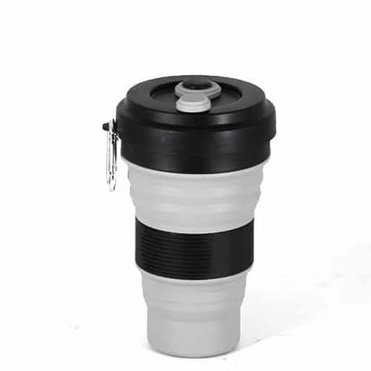 Colourful Folding Silicone Coffee Mug, a portable and eco-friendly companion for on-the-go caffeine enjoyment