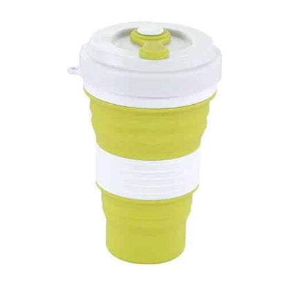 Colourful Folding Silicone Coffee Mug, a portable and eco-friendly companion for on-the-go caffeine enjoyment