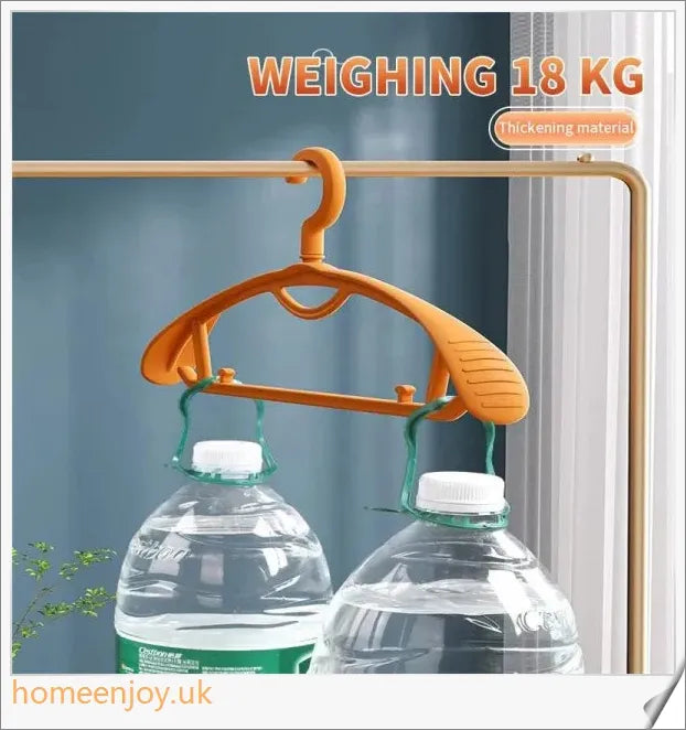 A set of 5 multi-functional, non-slip clothes hangers in a sleek and modern design