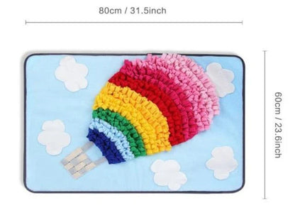 A premium-quality dog snuffle mat with a maze-like design, encouraging your pup to sniff and forage for hidden treats.