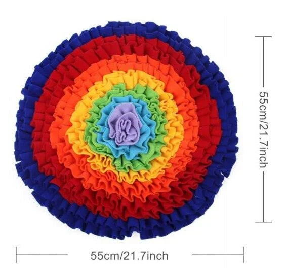 A premium-quality dog snuffle mat with a maze-like design, encouraging your pup to sniff and forage for hidden treats.