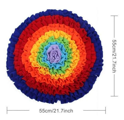 A premium-quality dog snuffle mat with a maze-like design, encouraging your pup to sniff and forage for hidden treats.