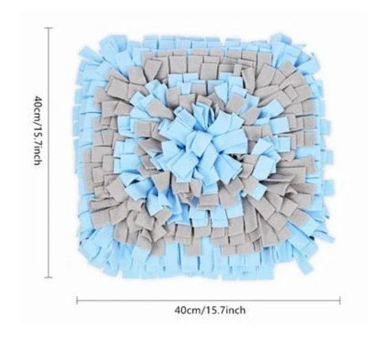 A premium-quality dog snuffle mat with a maze-like design, encouraging your pup to sniff and forage for hidden treats.