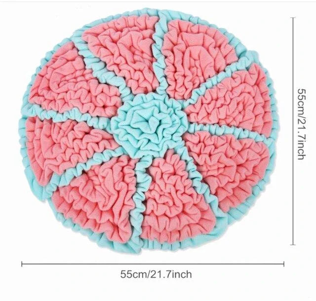 A premium-quality dog snuffle mat with a maze-like design, encouraging your pup to sniff and forage for hidden treats.