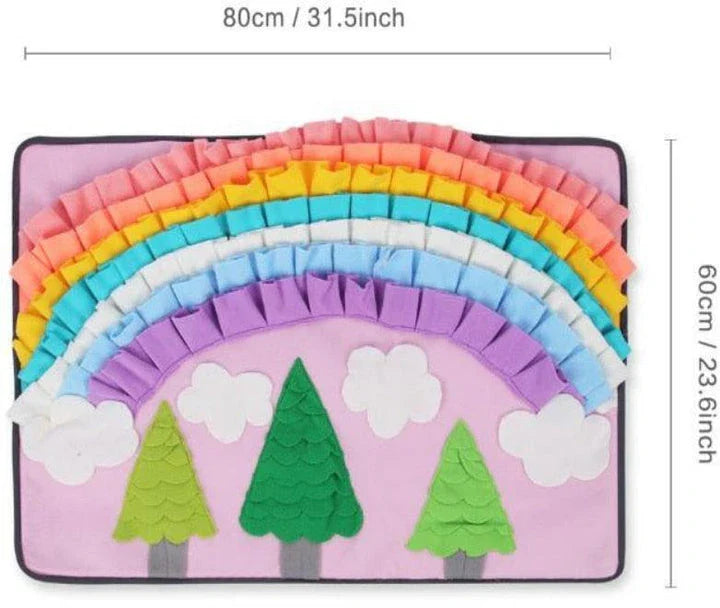 A premium-quality dog snuffle mat with a maze-like design, encouraging your pup to sniff and forage for hidden treats.