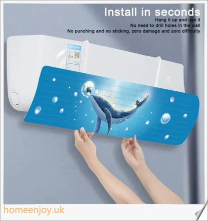 Premium air conditioning windshield made of durable PP material, designed to protect your AC unit from British weather