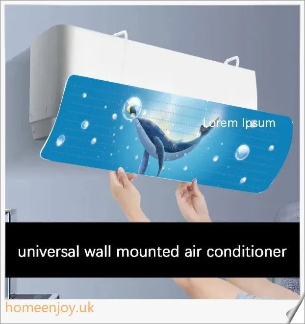Premium air conditioning windshield made of durable PP material, designed to protect your AC unit from British weather
