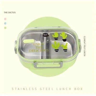 A pink stainless steel lunch box with a 650ml capacity, designed for kids' healthy and convenient meals on the go.