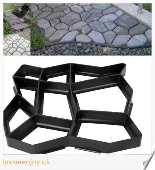 Garden Path Maker Mold by Trabyhand - Create custom cement or red mud garden paths with a natural, earthy stone effect