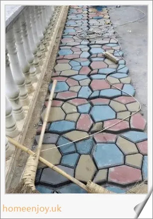Garden Path Maker Mold by Trabyhand - Create custom cement or red mud garden paths with a natural, earthy stone effect