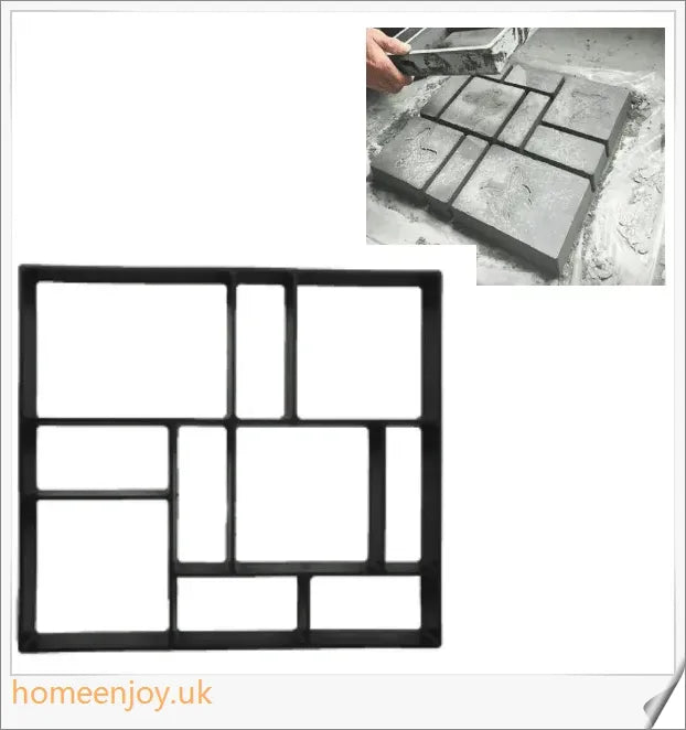 Garden Path Maker Mold by Trabyhand - Create custom cement or red mud garden paths with a natural, earthy stone effect
