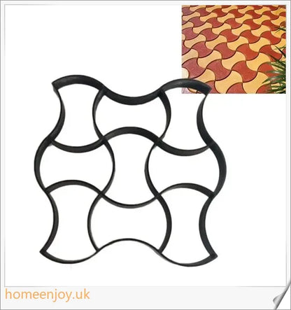 Garden Path Maker Mold by Trabyhand - Create custom cement or red mud garden paths with a natural, earthy stone effect