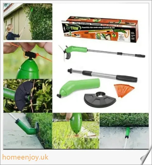 Premium cordless grass trimmer with adjustable cutting head and powerful electric motor for effortless lawn maintenance