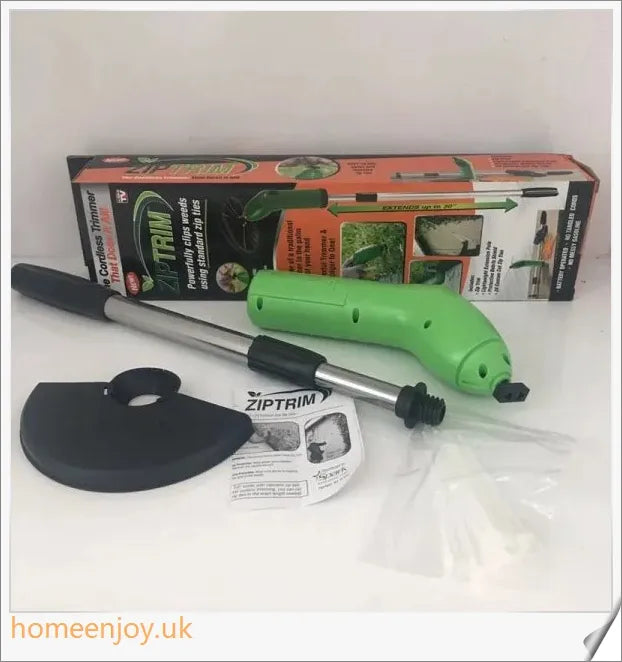 Premium cordless grass trimmer with adjustable cutting head and powerful electric motor for effortless lawn maintenance