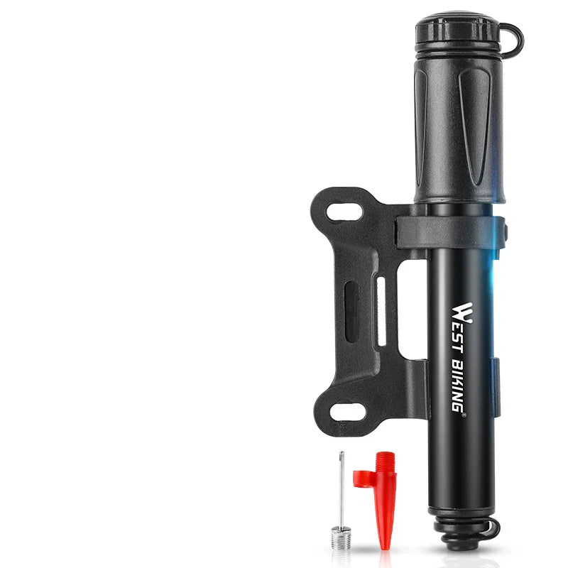 Trendha High Pressure Bicycle Basketball Inflator with Aluminium Alloy Barrel and Flexible Air Hose