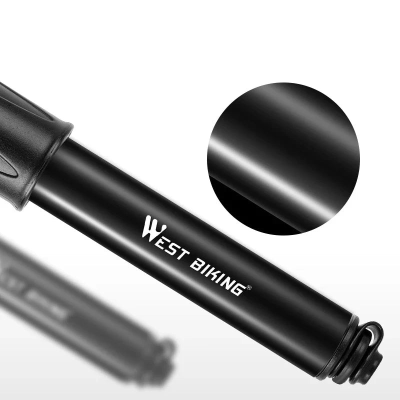 Trendha High Pressure Bicycle Basketball Inflator with Aluminium Alloy Barrel and Flexible Air Hose