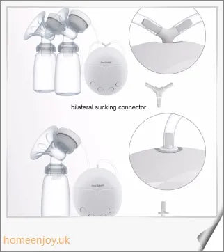 Trabyhand Electric Breast Double Pump - A hospital-grade breastfeeding machine with a silent motor, USB charging, and gentle massage cushions.