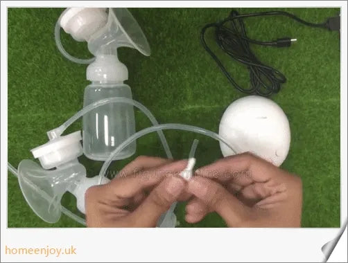 Trabyhand Electric Breast Double Pump - A hospital-grade breastfeeding machine with a silent motor, USB charging, and gentle massage cushions.