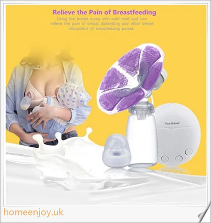 Trabyhand Electric Breast Double Pump - A hospital-grade breastfeeding machine with a silent motor, USB charging, and gentle massage cushions.