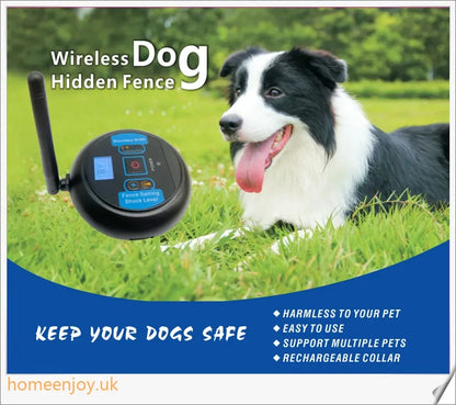 2 In 1 Safe Wireless Dog Fence - Versatile and secure pet containment system for indoor and outdoor use