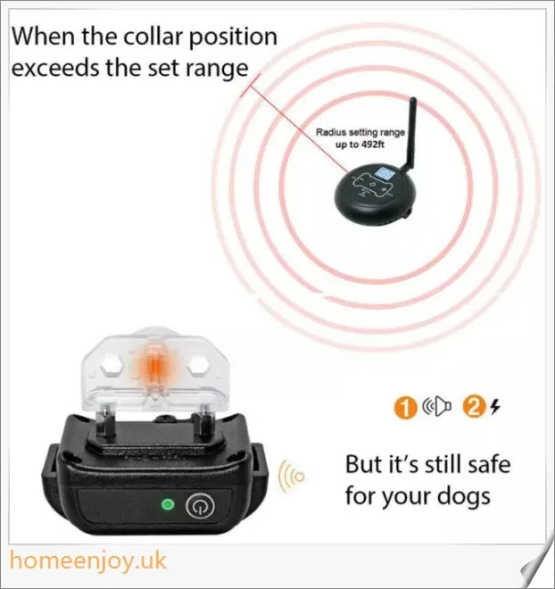 2 In 1 Safe Wireless Dog Fence - Versatile and secure pet containment system for indoor and outdoor use
